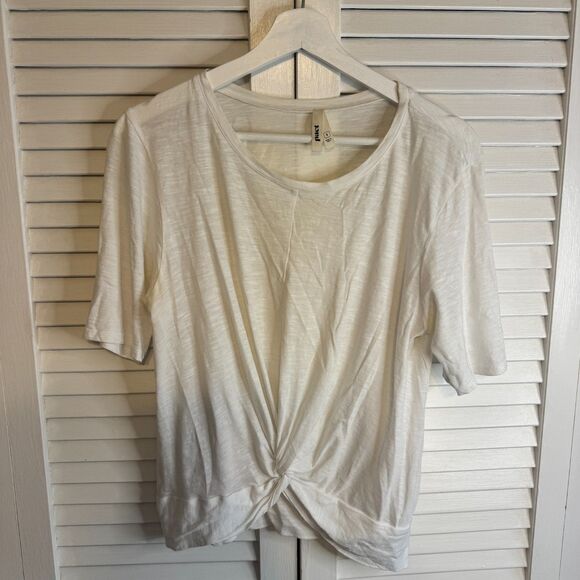PACT TWISTED FRONT TEE ORGANIC COTTON RECYCLED POLYESTER BASIC MINIMALIST SZ S - Picture 1 of 3